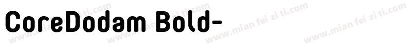 CoreDodam Bold字体转换